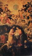 ROELAS, Juan de las Adoration of the Name of Fesus oil painting